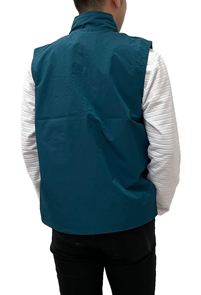 【美品】マークアンドロナ 裏メッシュジップベスト ネイビー 撥水加工 Mサイズ 美品】マークアンドロナ 裏メッシュジップベスト ネイビー 撥水